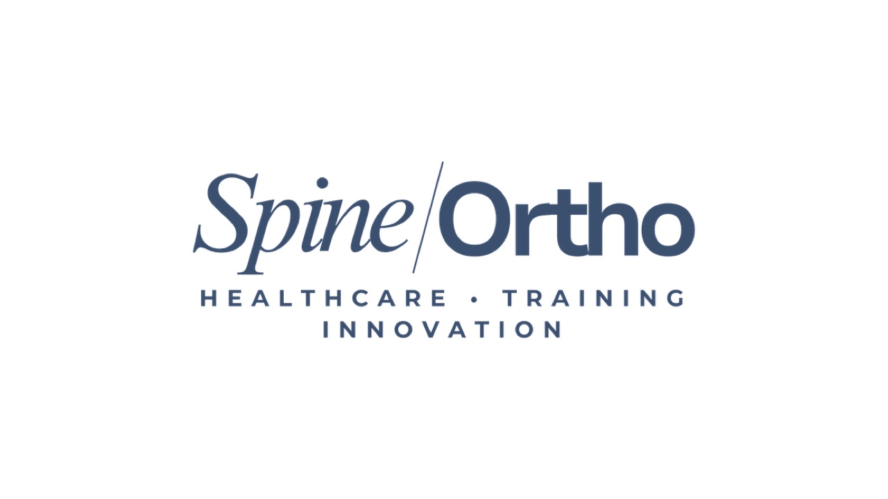 Spine Ortho logo with the tagline Healthcare, Training, Innovation